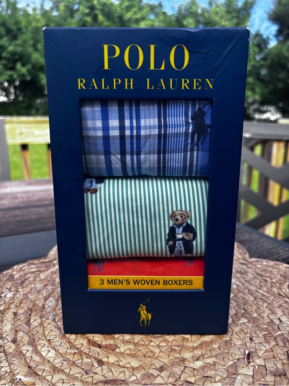 Polo Ralph Lauren Woven Boxer Shorts, Pack of 3 Men’s Size Medium